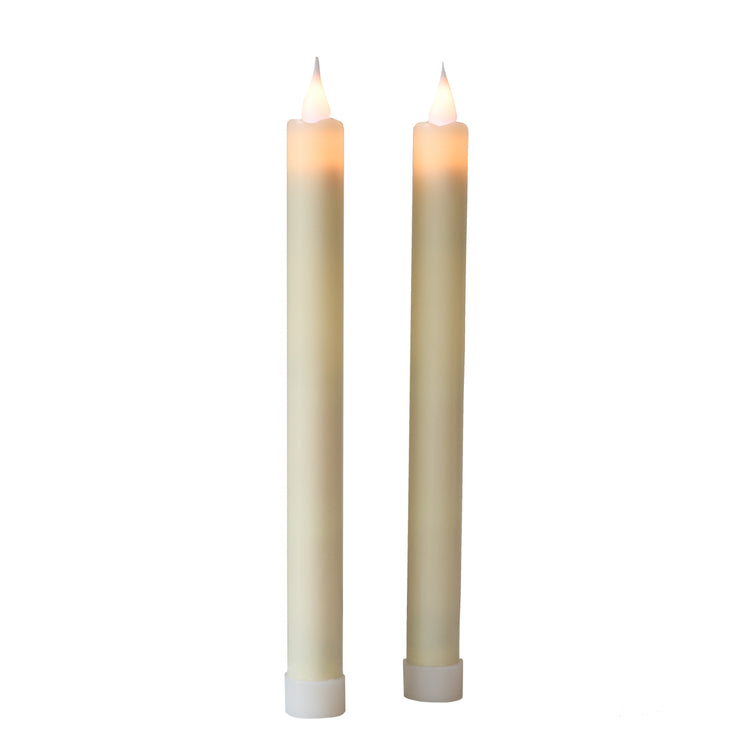 Flamelike Candles - Flameless Taper candles 10" ivory