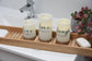 Flamelike Candles - Set of 3 candles love laugh live